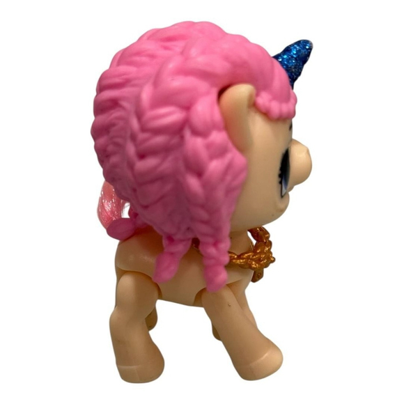 ZURU Pink Unicorn Pony Mini Figure Gold Chain Necklace Cute Fantasy Toy Loose - Picture 4 of 8